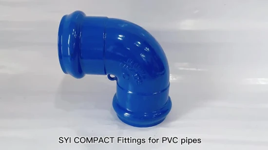 Syi Blue Awwa C110 Montaje de tuberías de hierro dúctil PN16 para tubo de PVC