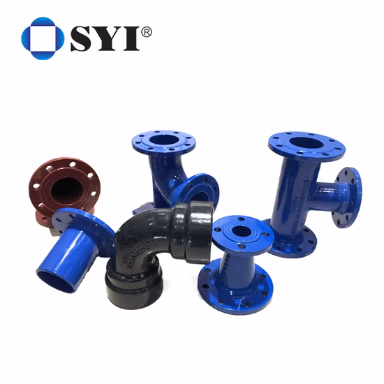 Syi ISO 2531 En 545 En598 Awwa C110 Accesorios de tubería con bridas de hierro dúctil para tuberías de agua